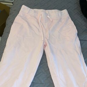light pink joggers